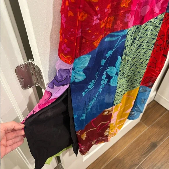 Sacred Threads Multicolor Patchwork Maxi Dress - Picture 5 of 6
